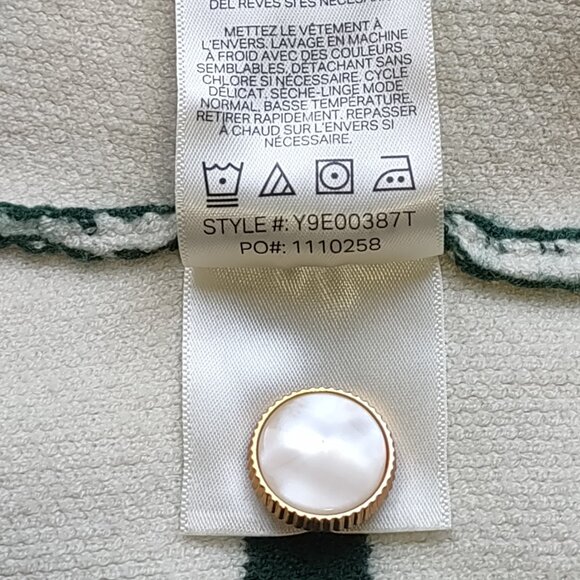 Scotch & Soda Stripe Knit Button-Up Vest Crop Top Preppy Collegiate  Size Large - Picture 9 of 9